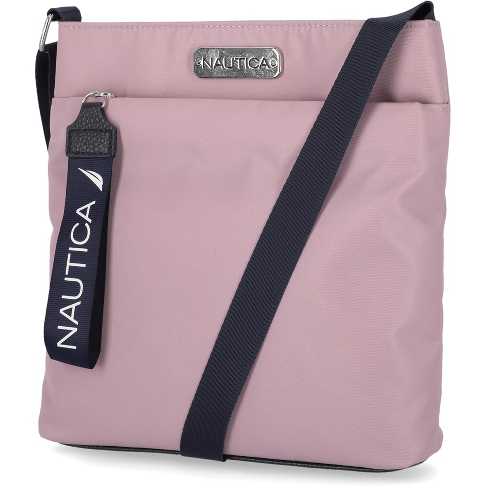 image:imageNautica Diver Nylon Small Womens Crossbody Bag Purse with Adjustable Shoulder StrapLilac Rose