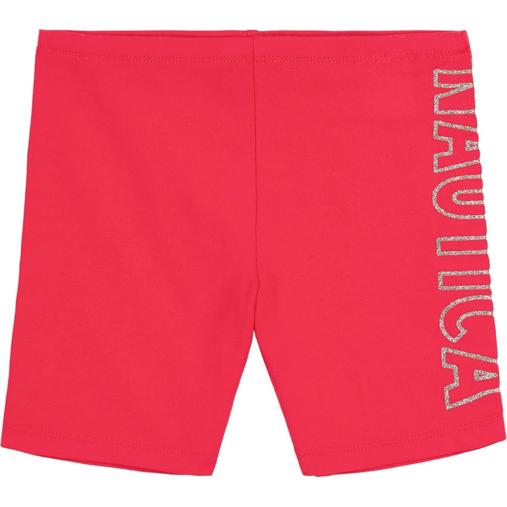 image:imageNautica Girls Active Bike Shorts Soft amp Stretchy Spandex with Flat Waistband amp Logo DesignVirtual Pink Heart