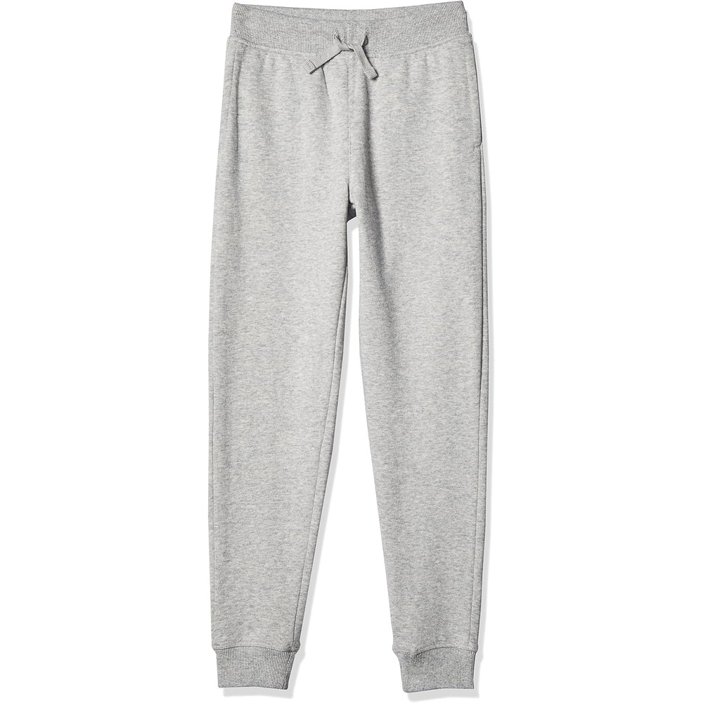 image:imageNautica Girls Fleece Sweatpants Functional Pockets Elastic Waistband amp Drawstring ClosureGrey Heather