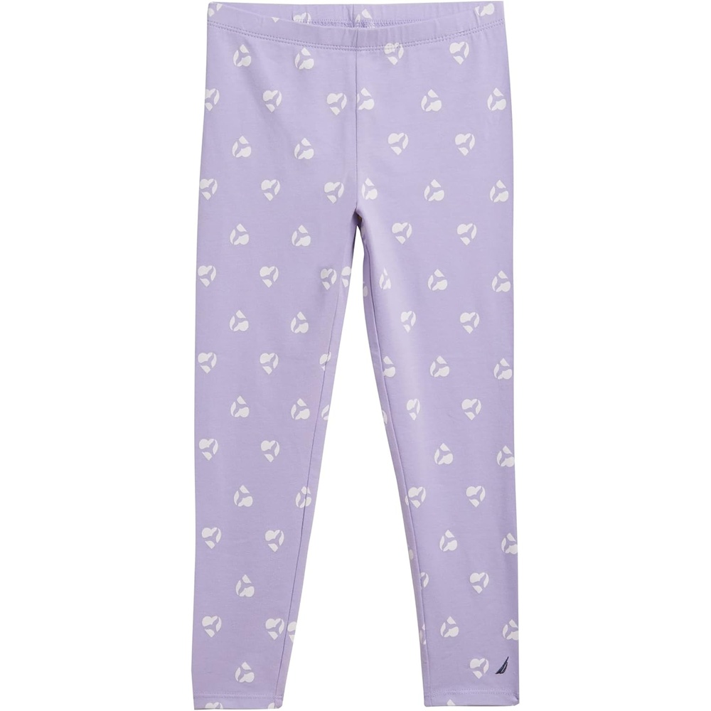 image:imageNautica Girls Leggings Full Length Pullon Stretch Pants with Elastic Waistband amp Logo DetailLavender Mermaid