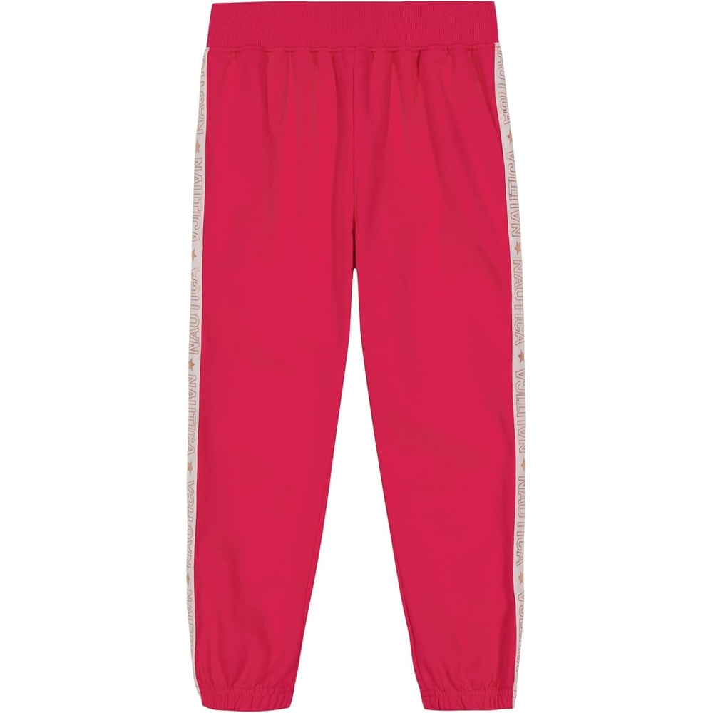 image:imageNautica Girls Logo Sweatpants Fleece Joggers with Ribbed Cuffs amp Functional Side PocketsPurple Beetroot