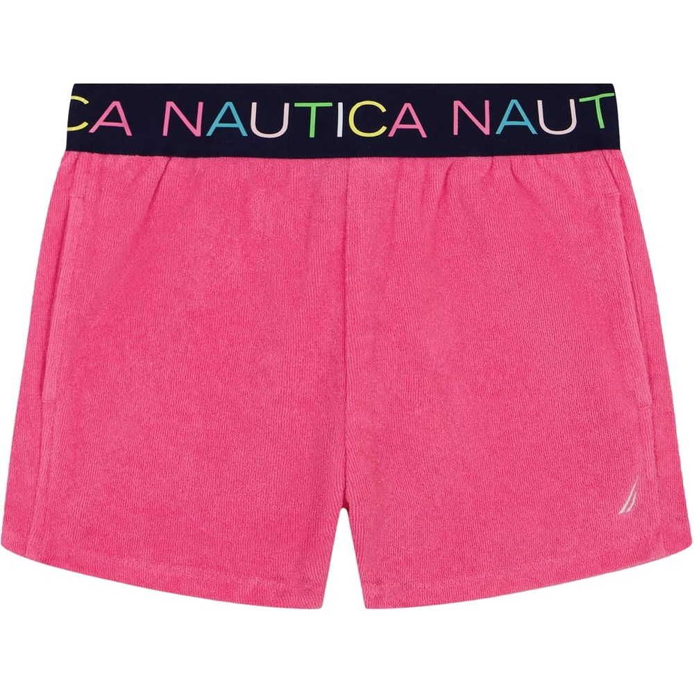 image:imageNautica Girls Pullon Shorts with Logo Elastic WaistbandPink