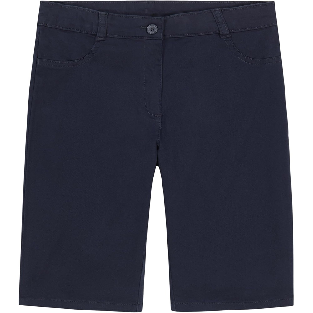 image:imageNautica Girls School Uniform Bermuda Shorts Pullon Fit Stretchy Material Functional PocketsNavy