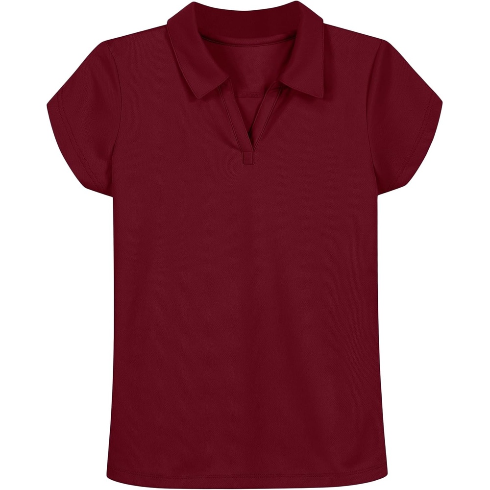 image:imageNautica Girls Short Sleeve Performance PoloBurgundy
