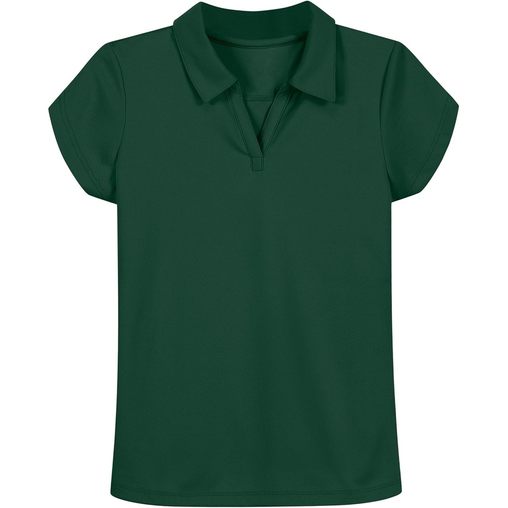 image:imageNautica Girls Short Sleeve Performance PoloForest Green