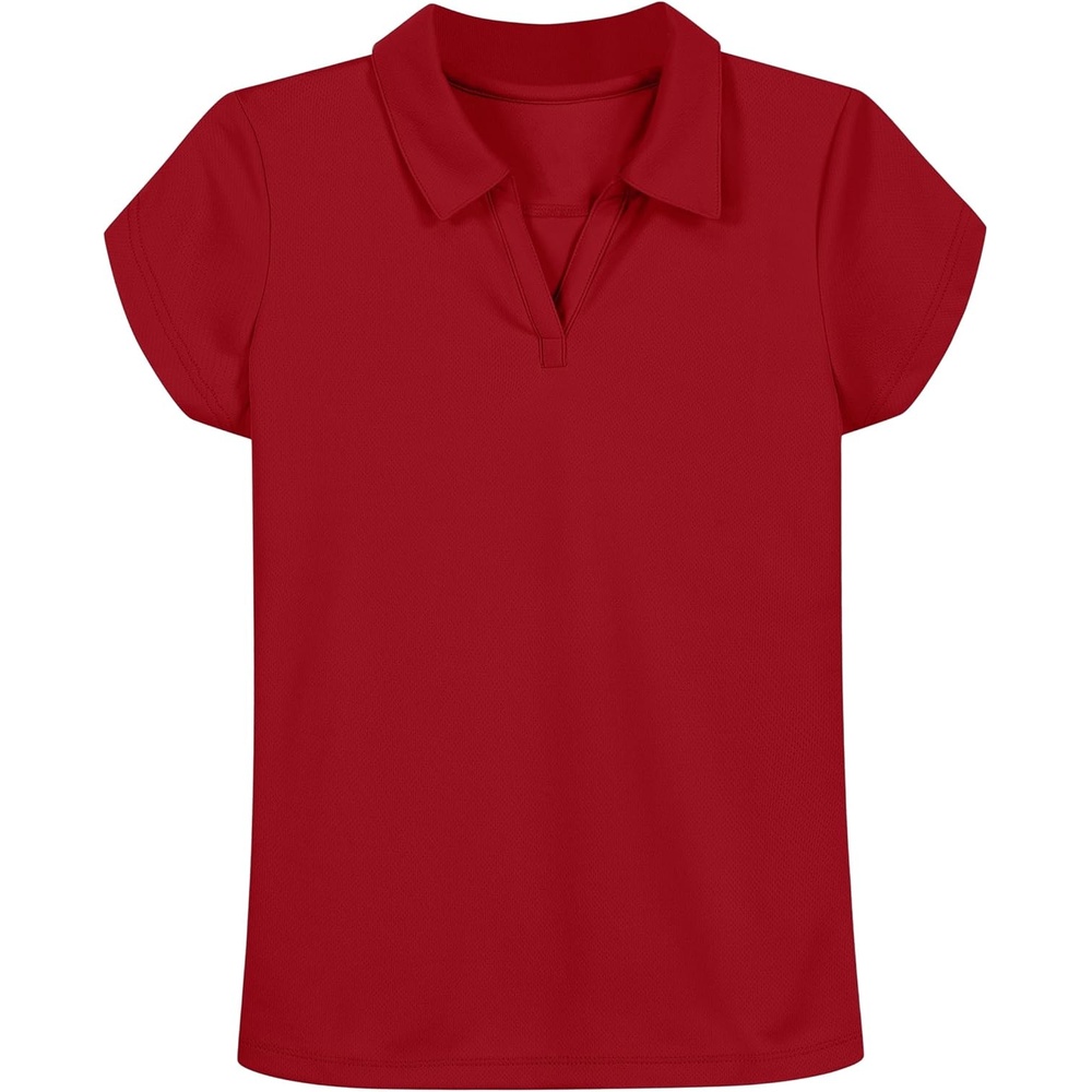 image:imageNautica Girls Short Sleeve Performance PoloRed