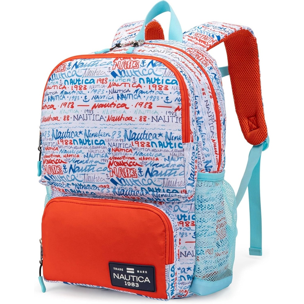 image:imageNautica Kids Backpack for School Kindergarten Elementary Kids Backpack 16 Tall Mermaid TailGraffiti