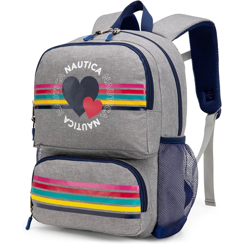 image:imageNautica Kids Backpack for School Kindergarten Elementary Kids Backpack 16 Tall Mermaid TailHearts