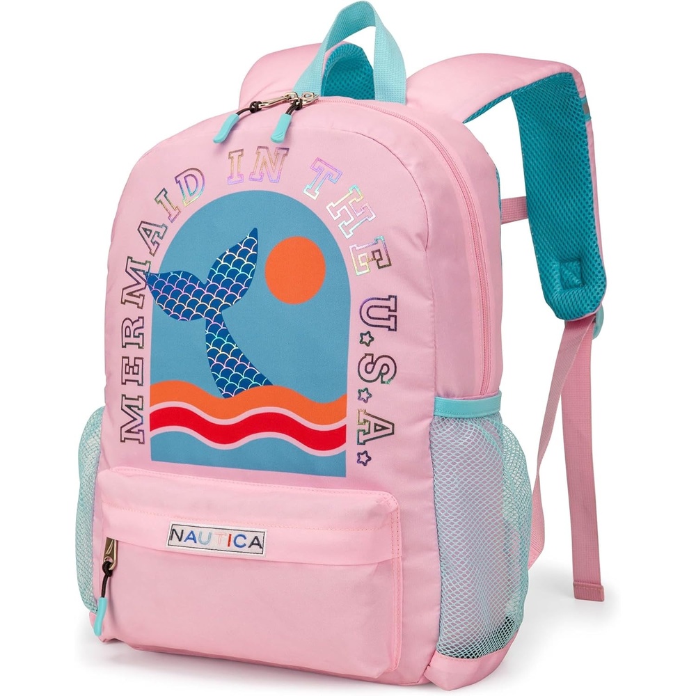image:imageNautica Kids Backpack for School Kindergarten Elementary Kids Backpack 16 Tall Mermaid TailMermaid Tail
