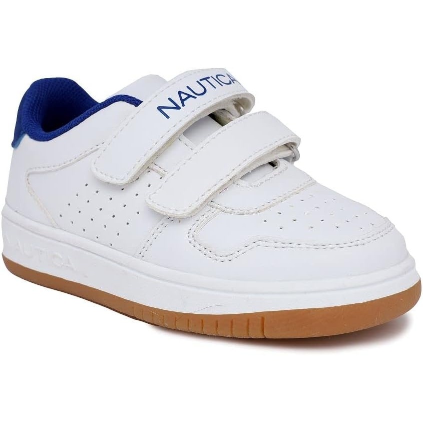 image:imageNautica Kids Double Strap Athletic SneakersWhite Colbaltstafford