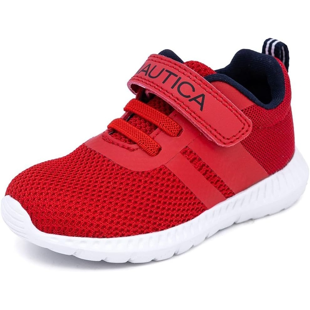 image:imageNautica Kids Fashion Sneaker Athletic Running Shoe with One Strap Boys GirlsToddlerLittle KidRed