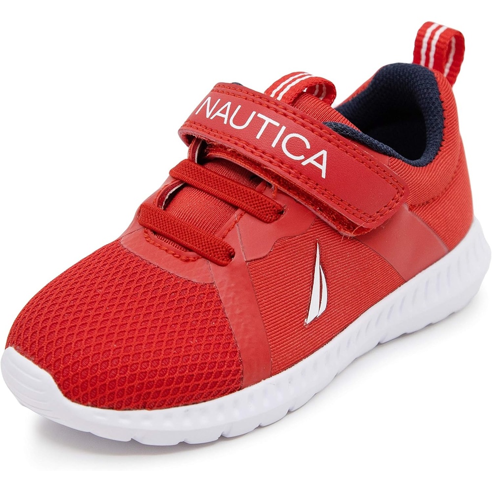 image:imageNautica Kids Fashion Sneaker Athletic Running Shoe with One Strap Boys  GirlsToddlerLittle KidRed Meshjurnee