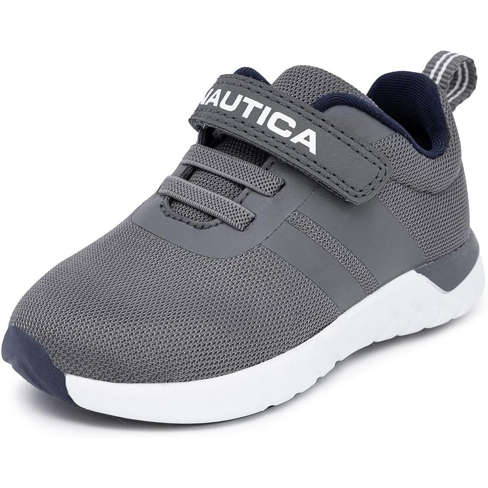 image:imageNautica Kids Fashion Sneaker Athletic Running Shoe with One Strap Boys GirlsToddlerLittle KidStorm Mesh Navy