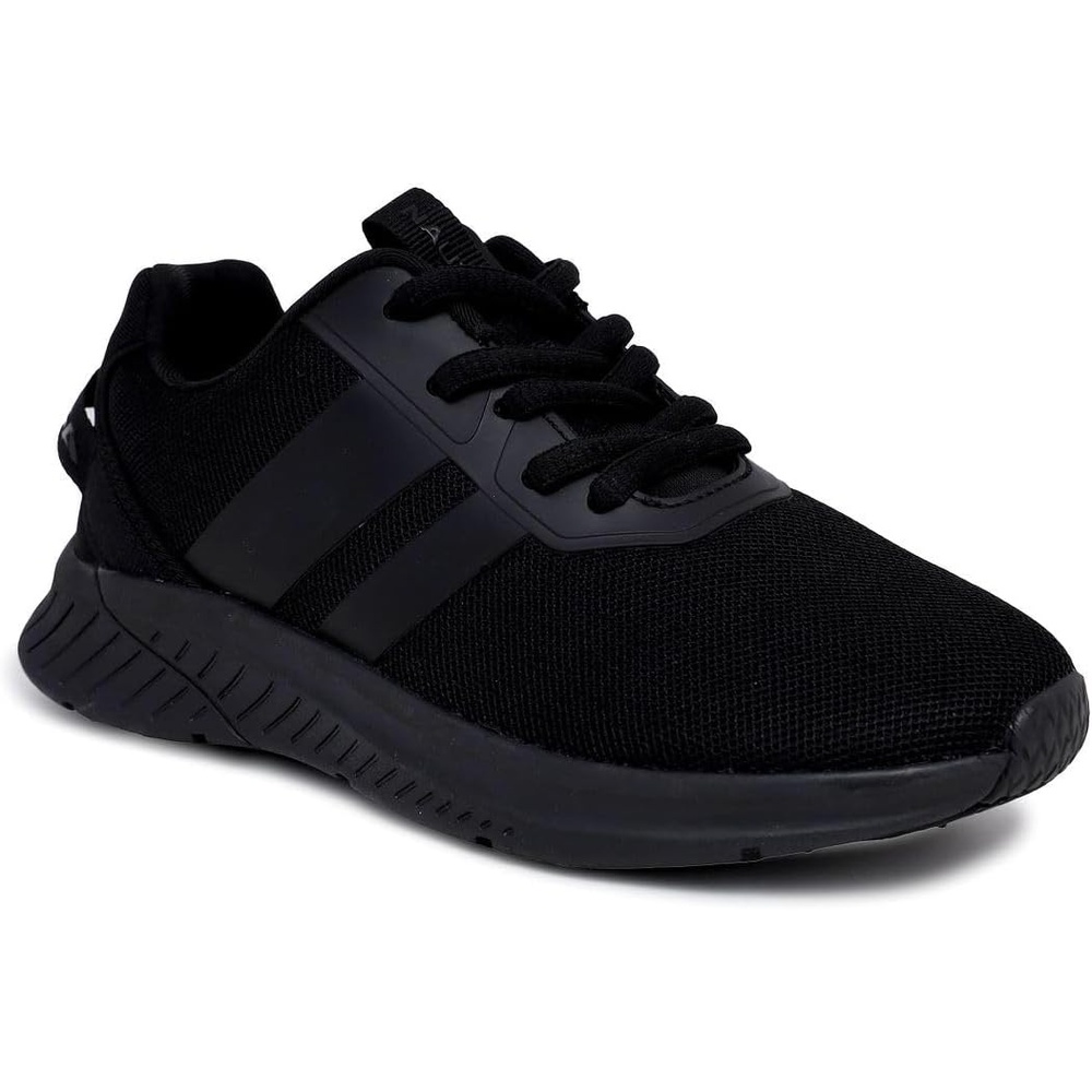 image:imageNautica Kids Running Sneakers  Comfortable Shoes for Boys and Girls  Sizes for Big amp Little Kids LaceUpBungee ManalapinBlack Monomanalapin