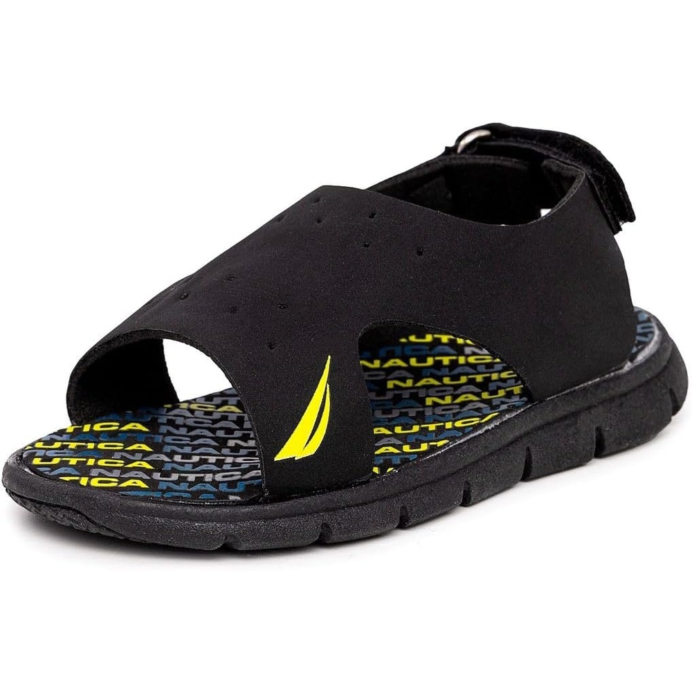 image:imageNautica Kids Sports Sandals Water Shoes Open Toe Athletic Summer Sandal Boy Girl Little KidBig KidBlack Teal