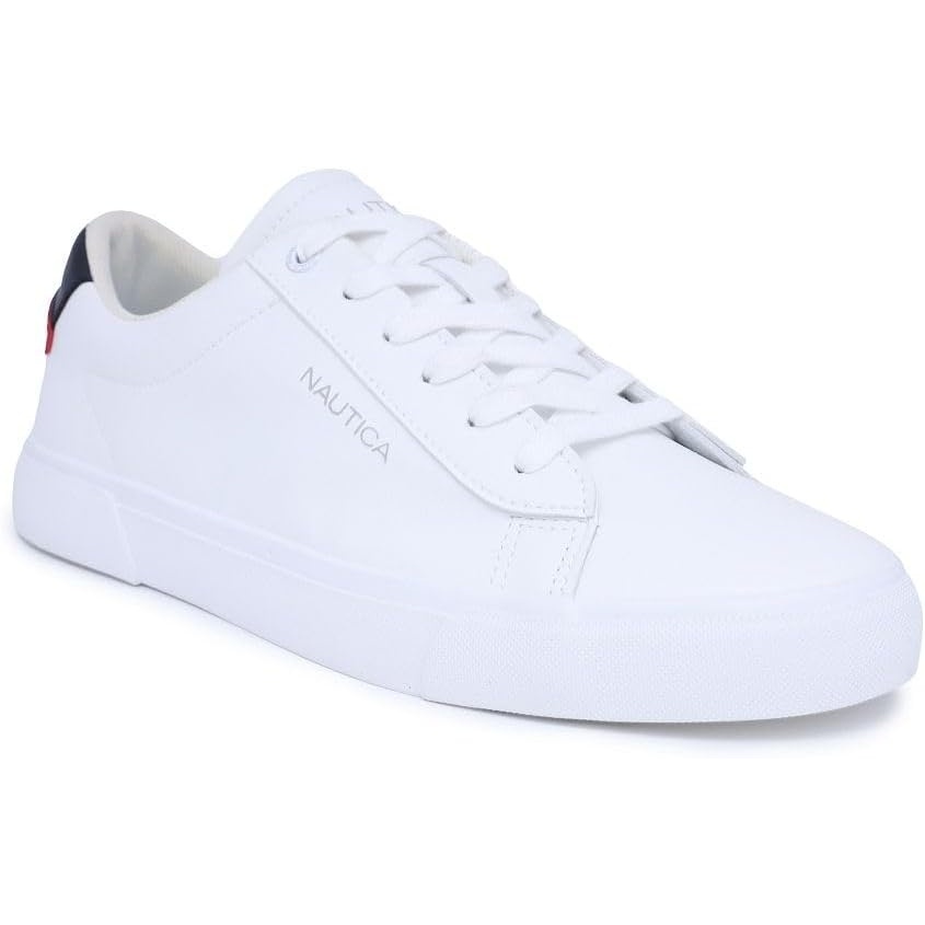image:imageNautica Mens Casual Shoe Classic LaceUp Low Top Loafer Fashion Sneaker in Medium amp Wide Width SizesAlos White