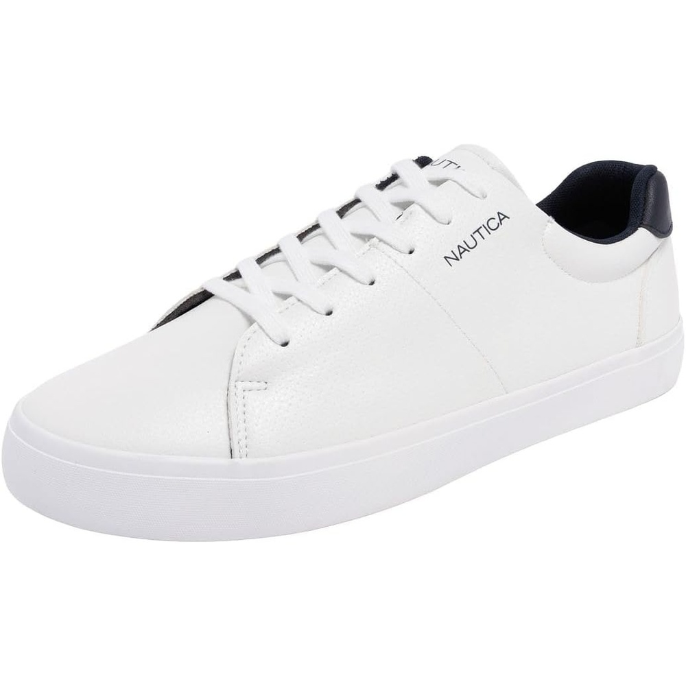 image:imageNautica Mens Casual Shoe Classic LaceUp Low Top Loafer Fashion Sneaker in Medium amp Wide Width SizesWhite Navywalvis