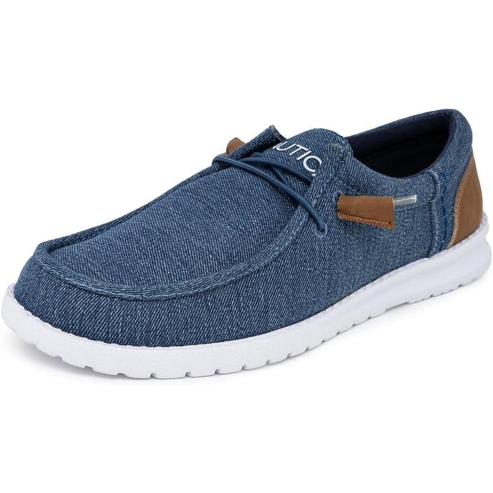 image:imageNautica Mens Comfort Loafers SlipOn Boat Shoe Lightweight Casual Stretch SneakerRushfordDenim