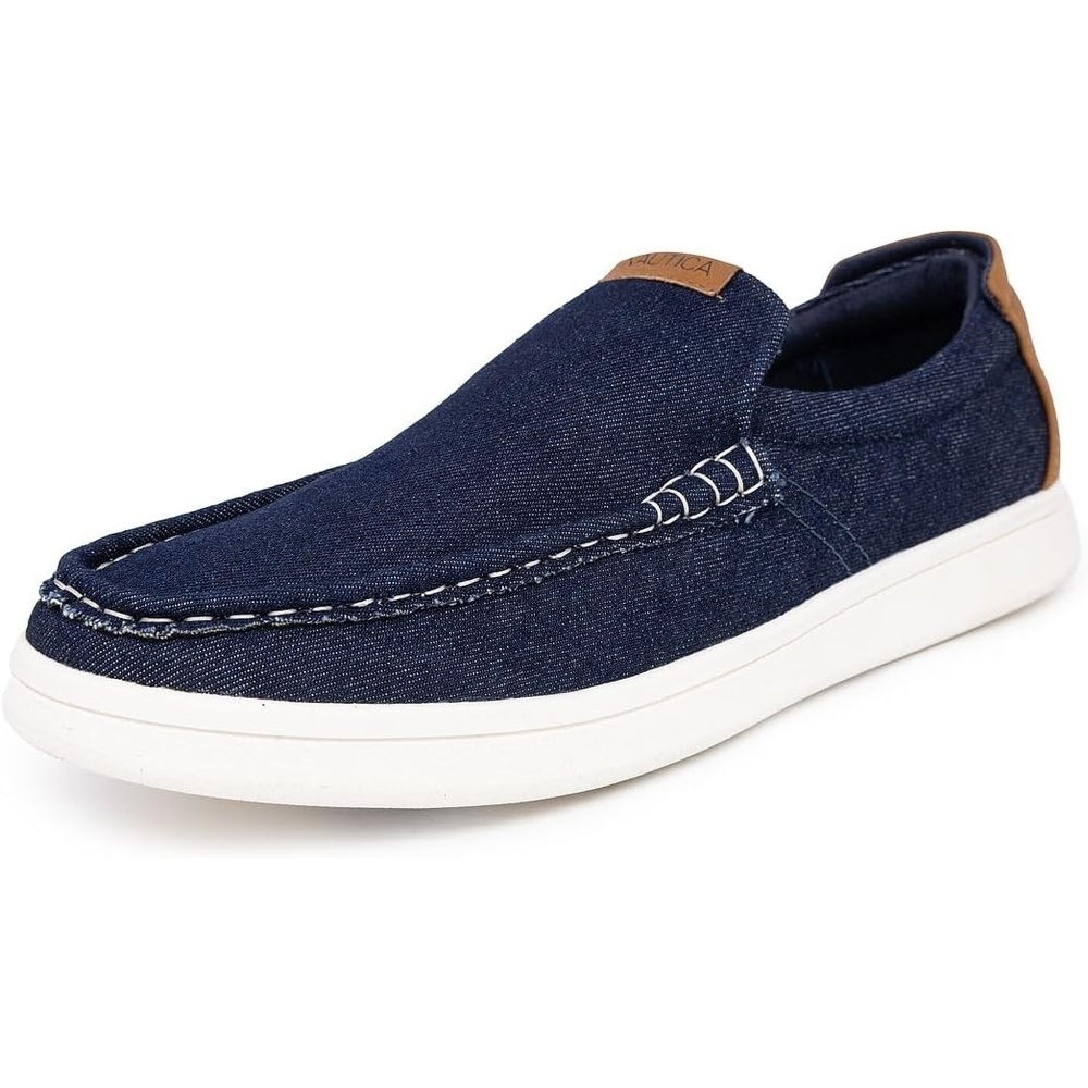 image:imageNautica Mens SlipOn Loafers Casual Moc Toe Sneakers Boat Shoes Slipper for Men Lightweight amp Comfortable DerwinIndigo Denim