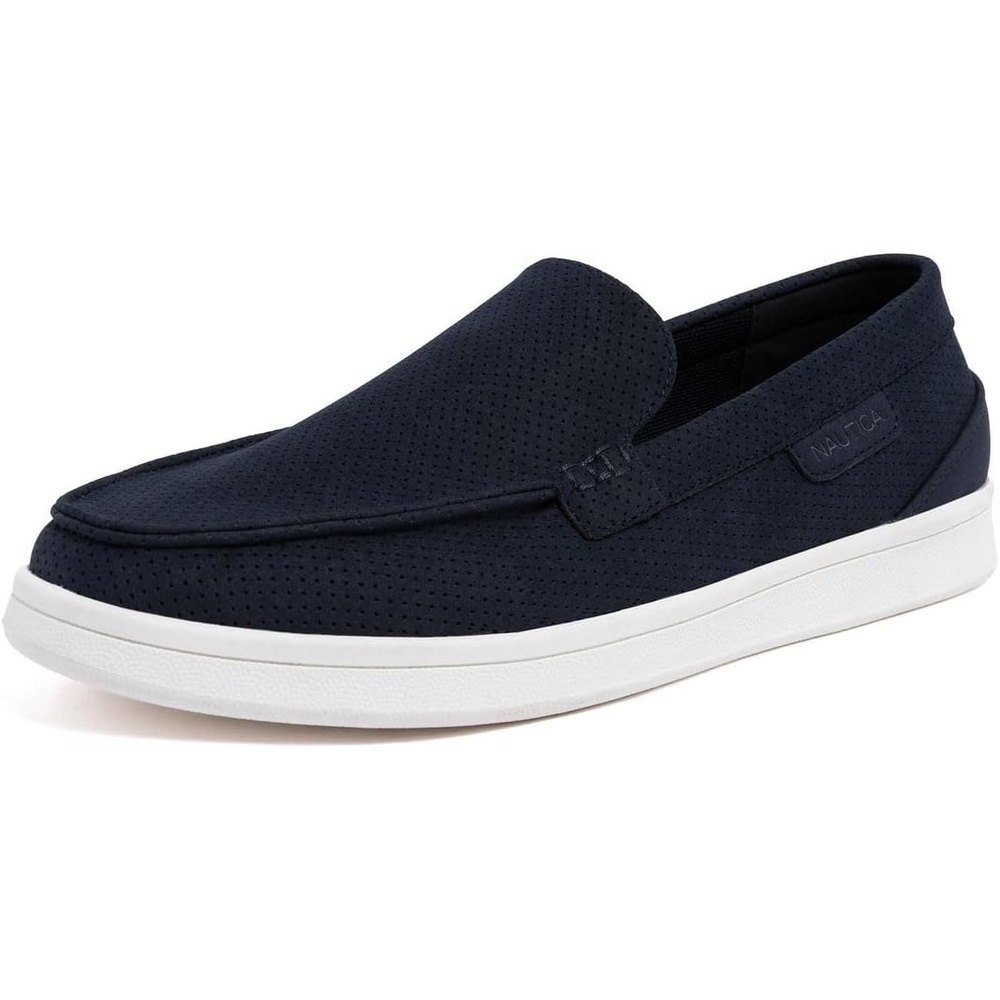 image:imageNautica Mens SlipOn Loafers Casual Moc Toe Sneakers Boat Shoes Slipper for Men Lightweight amp Comfortable DerwinNavy Perforated