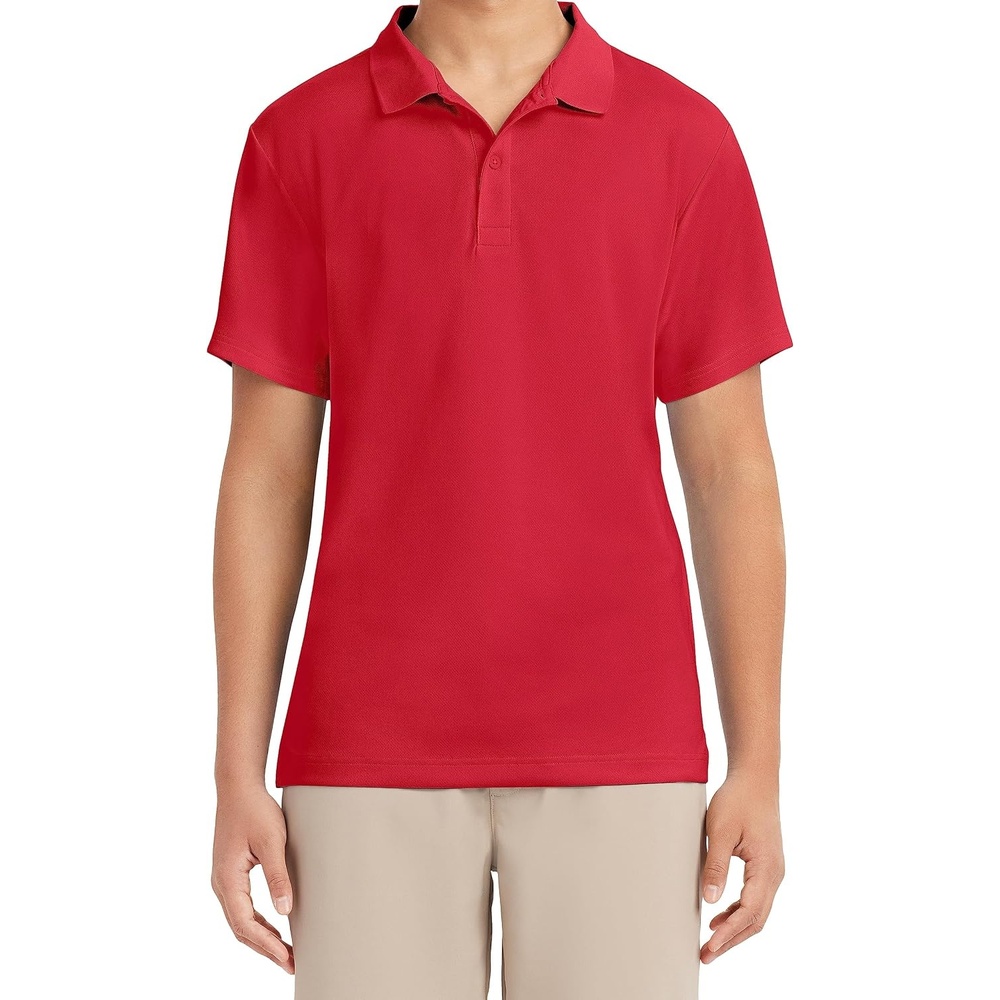 image:imageNautica Mens Uniform Short Sleeve Performance PoloRed