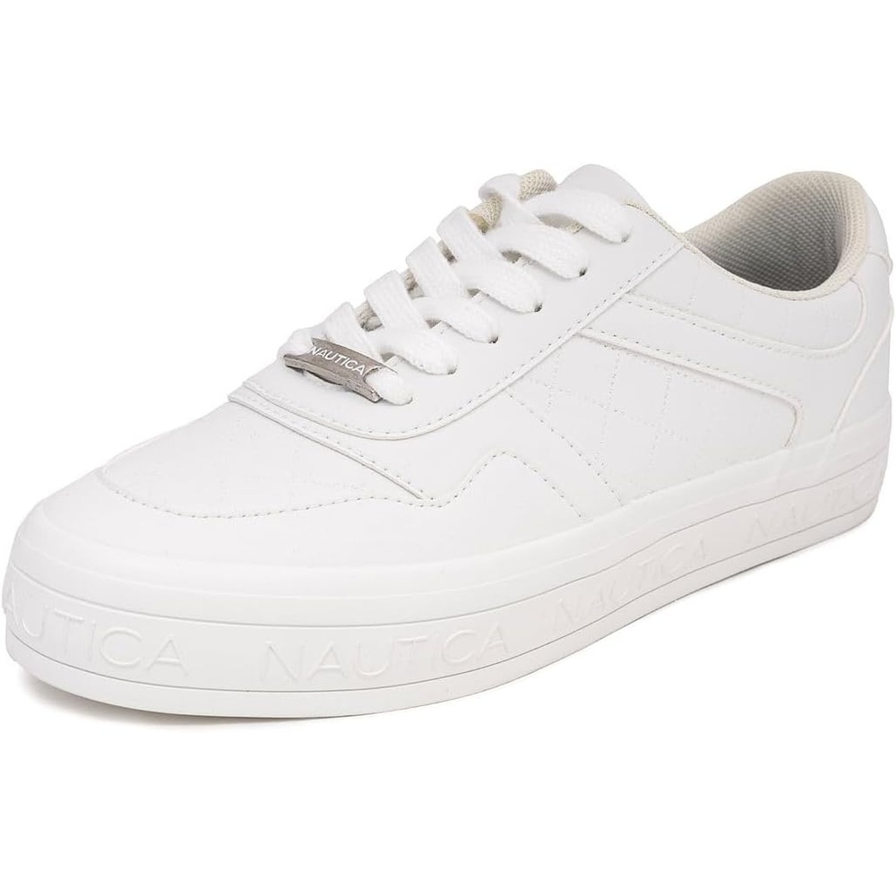 image:imageNautica Platform Sneakers for Womens Fashion Trendy Shoes White Casual Sneaker Thick Sole Everyday Walking ShoesWhitemerle