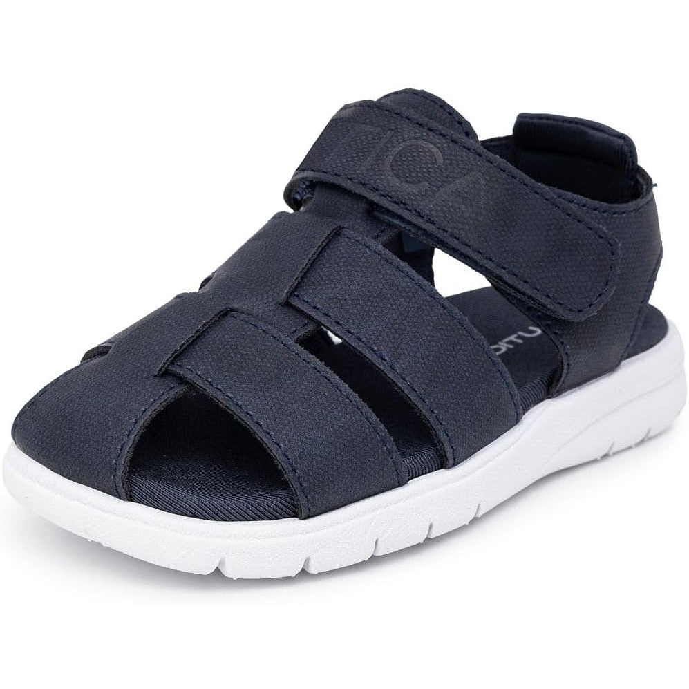 image:imageNautica Toddler Sandals  ClosedToe Athletic Summer Shoes for Boys amp Girls with Adjustable Straps Perfect for Active Play Toddler amp Little Kid SizesNavy White