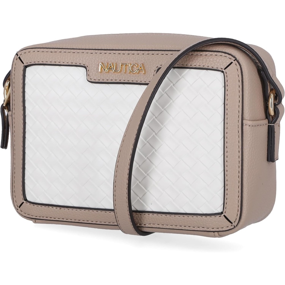 image:imageNautica Womens Candid Camera Adjustable Crossbody BagOn the Boarder WhiteMushroom