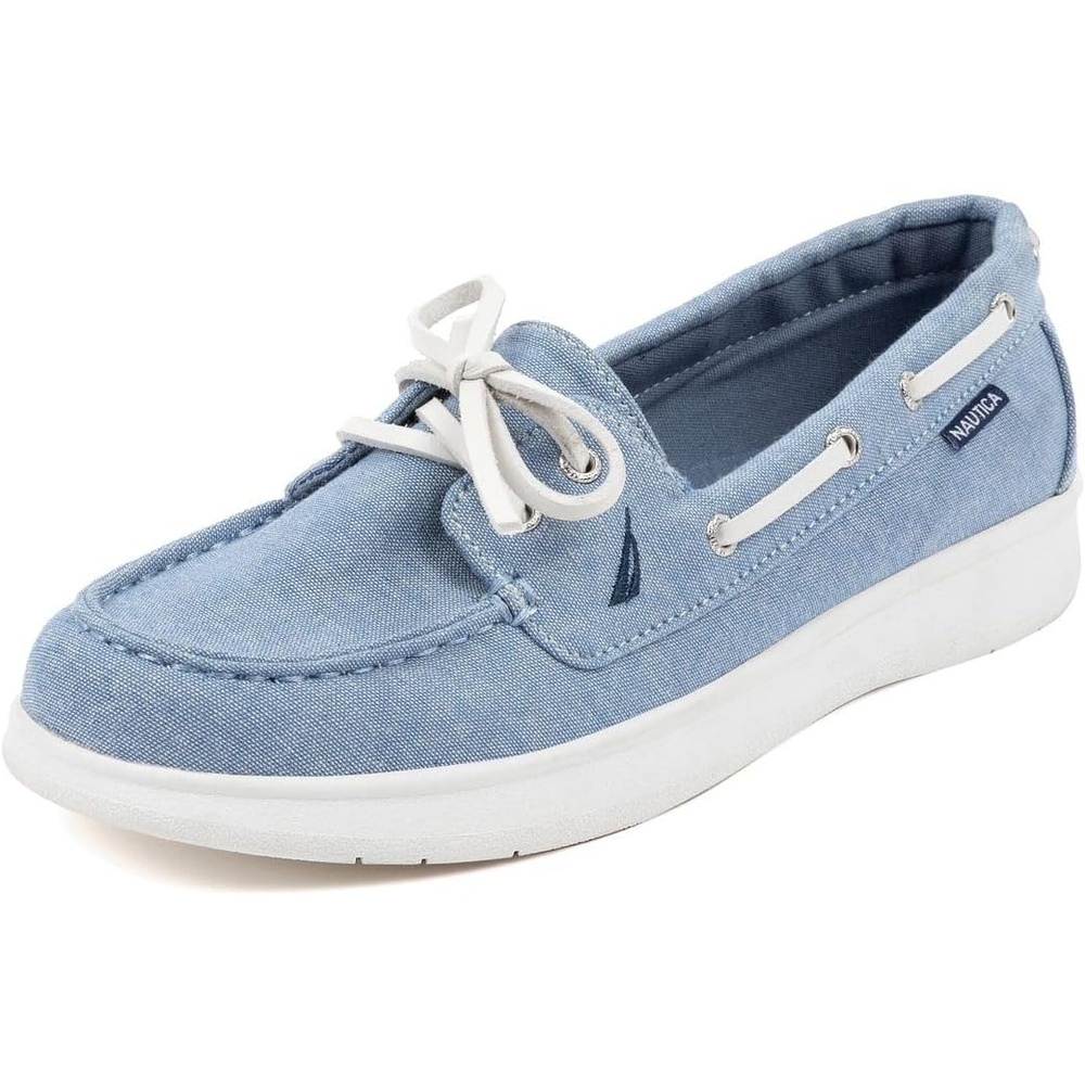 image:imageNautica Womens Casual Boat Shoes MocToe Loafers with Cushioned Insole Deck Fashion SneakerDenim
