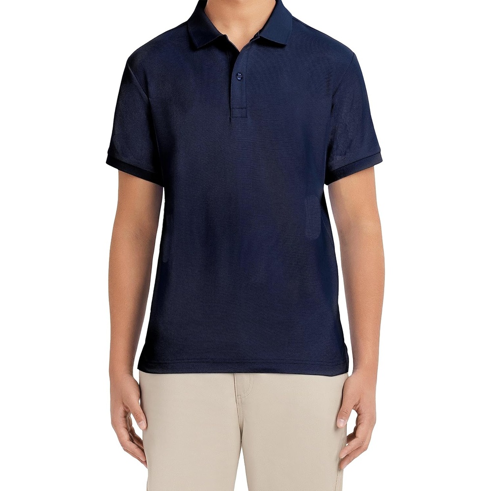 image:imageNautica Young Mens Uniform Short Sleeve Stretch Pique PoloNavy