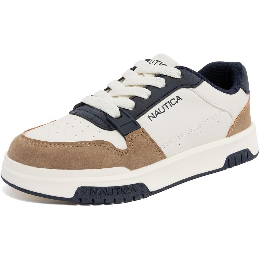 image:imageNautica Youth Athletic Sneakers Comfortable LaceUp Tennis Shoes for Boys and Girls Durable Casual Sport Footwear for School Gym and Daily WearBone Navy Tangavie