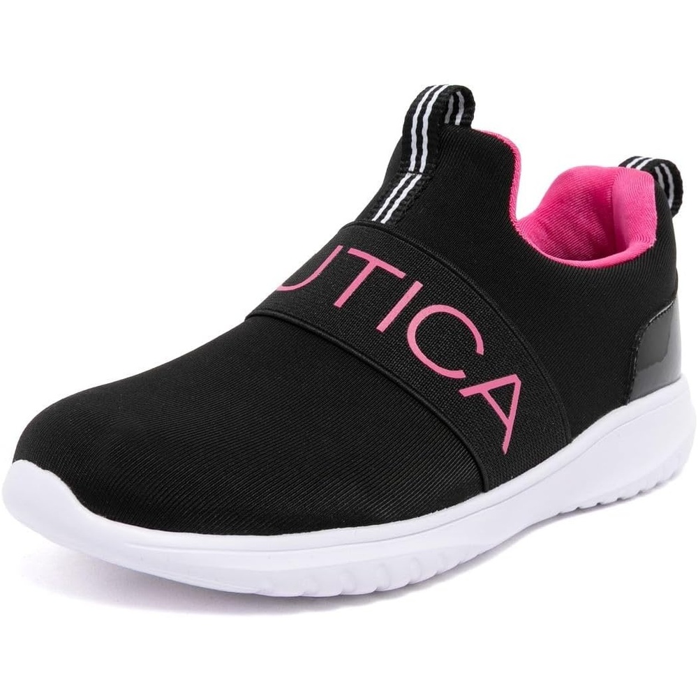 image:imageNautica Youth Girls SlipOn Athletic Sneakers Stylish Running and Tennis Shoes for Little and Big KidsBlack