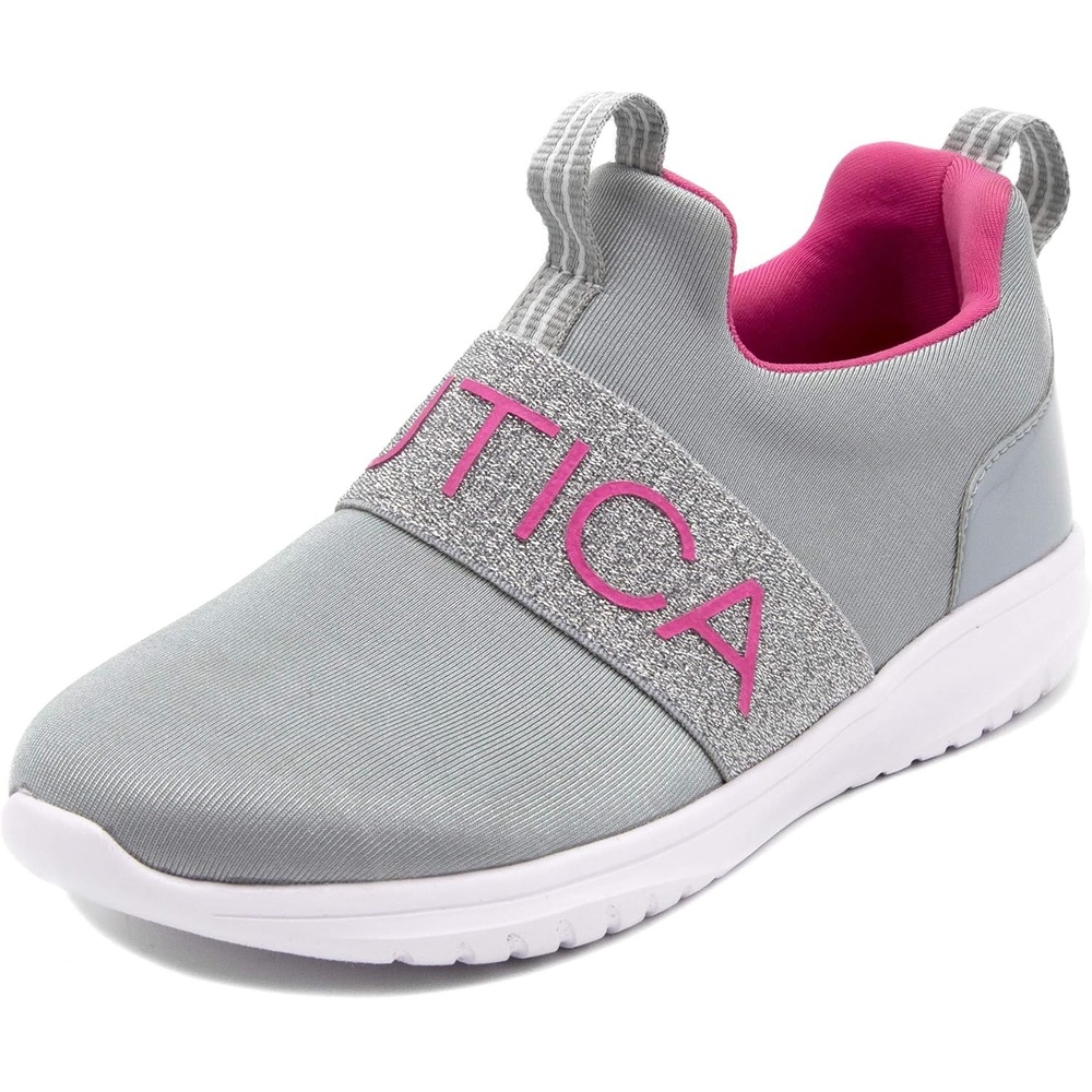 image:imageNautica Youth Girls SlipOn Athletic Sneakers Stylish Running and Tennis Shoes for Little and Big KidsGrey