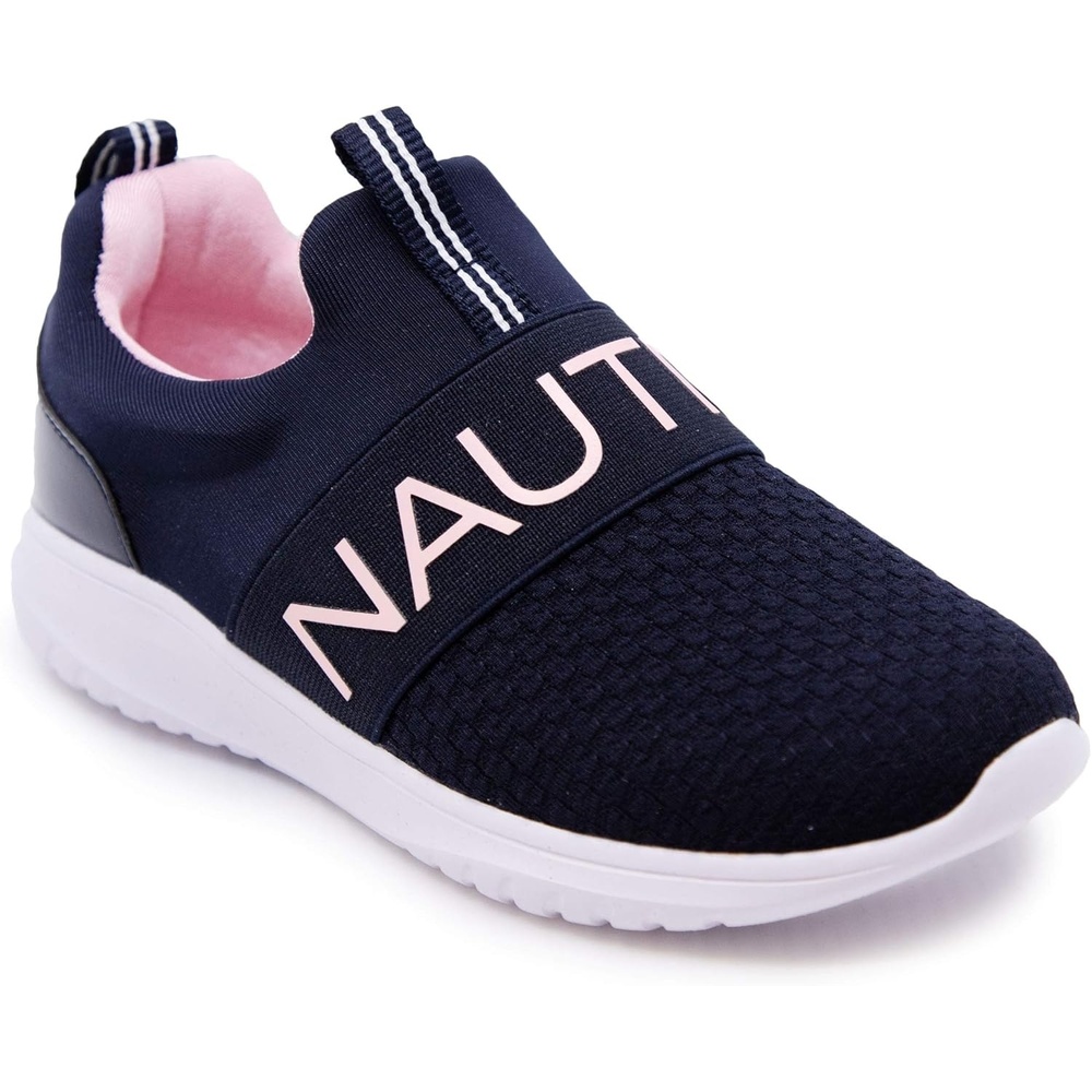 image:imageNautica Youth Girls SlipOn Athletic Sneakers  Stylish Running and Tennis Shoes for Little and Big KidsNavyPink
