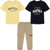 Navy Blazer/Popcorn/White Pepper