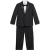 image:imageNautica Boys 4Piece Tuxedo Suit Set with Jacket Pants Dress Shirt amp Bow Tie for Weddings amp Special OccasionsBlack Tuxedo