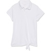 White/Tie Front