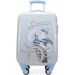 NAUTICA Kids Luggage – 18″ Airline Approved Rolling Hardside Upright Carry-on Suitcase with Wheels (Pirate Ahoy)(Polar Voyage)