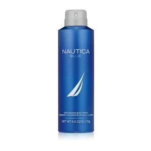 Nautica Blue Deo Body Spray 6 fl oz (Pack of 1), Notes of Basil, Jasmine, and Cedarwood, Men’s Fragrance, Long Lasting, Everyday Fragrance(Blue – Deodorant)