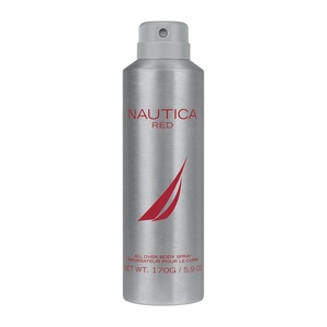 Nautica Blue Deo Body Spray 6 fl oz (Pack of 1), Notes of Basil, Jasmine, and Cedarwood, Men’s Fragrance, Long Lasting, Everyday Fragrance(Red – Deodorant)