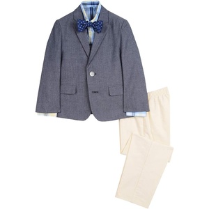 Nautica Boys’ 4-piece Suit Set with Dress Shirt, Tie, Jacket, and Pants(New Navy)