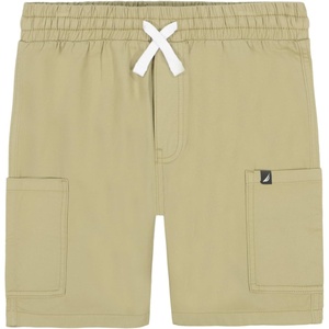 Nautica Boys’ Pull-on Cargo Shorts, Drawstring Closure(Khaki)