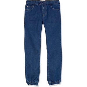 Nautica Boys’ Pull-on Stretch Denim Jogger-Style Jeans, 5-Pocket Style & Drawstring Closure(Legacy Medium Blue)