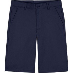 Nautica Boys’ School Uniform Flat Front Twill Short(Navy Stretch)