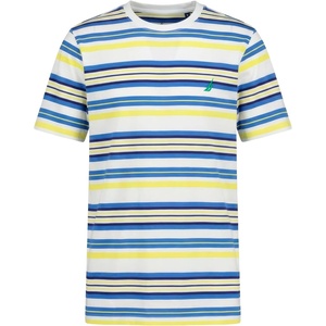 Nautica Boys’ Short Sleeve Fashion Crew Neck T-Shirt, Soft, Comfortable, Relaxed Fit(Clear Skies Bright Stripe)