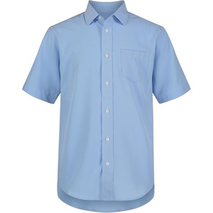 Nautica Boys’ Short Sleeve Oxford Shirt(Ox Blue Performance)