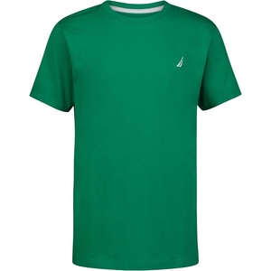 Nautica Boys’ Short Sleeve Solid Crew Neck T-Shirt, Soft, Comfortable, Relaxed Fit(Pepper Green)