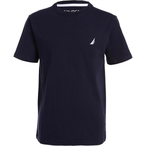 Nautica Boys’ Short Sleeve Solid Crew Neck T-Shirt, Soft, Comfortable, Relaxed Fit(Sport Navy)