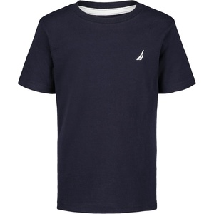 Nautica Boys’ Short Sleeve Solid Crew Neck T-Shirt, Soft, Comfortable, Relaxed Fit(Sport Navy Heather)