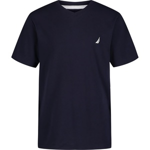 Nautica Boys’ Short Sleeve Solid V-Neck T-Shirt, Soft, Comfortable, Relaxed Fit(Sport Navy)